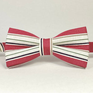 
                  
                    1990's Striped Bow Tie
                  
                