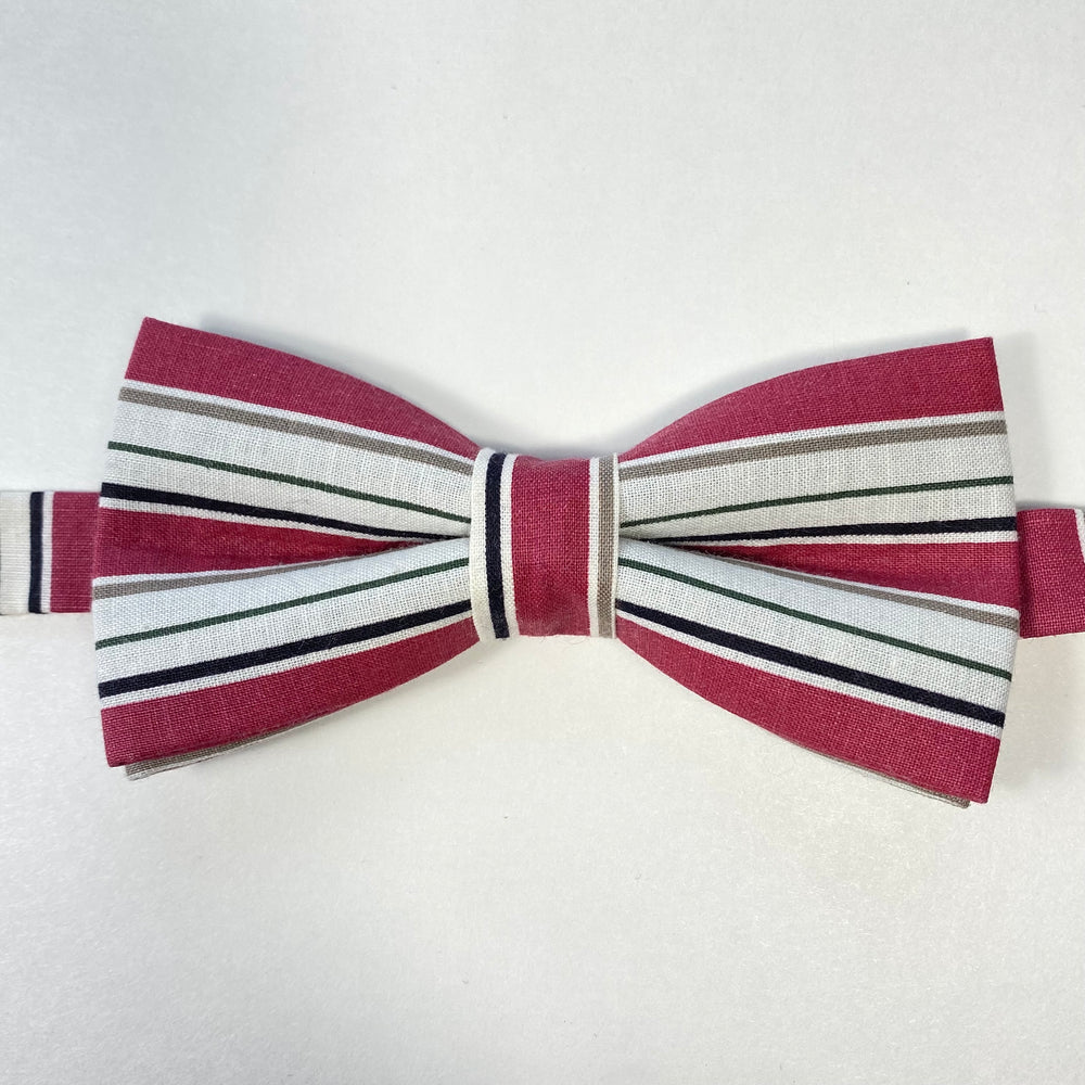 
                  
                    1990's Striped Bow Tie
                  
                