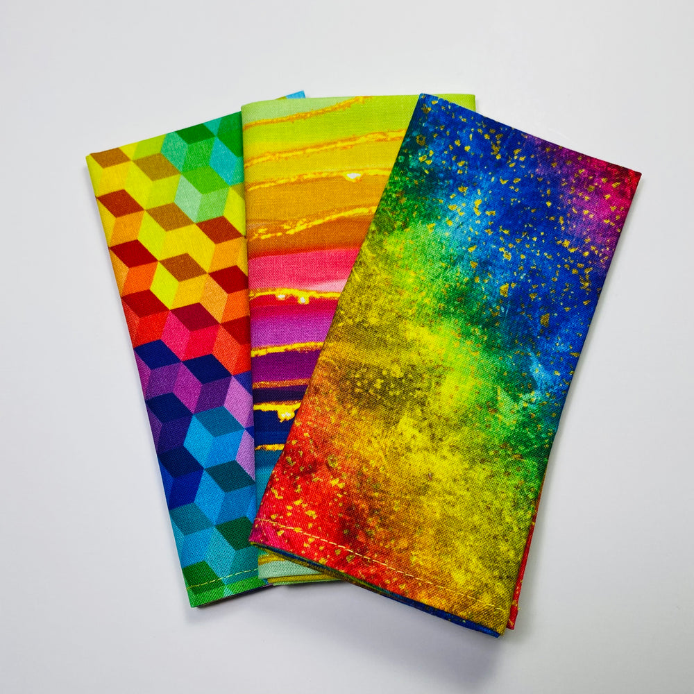 
                  
                    Rainbow Band Striped Pocket Square
                  
                