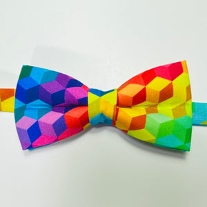 
                  
                    Rainbow Geometric Print Bow Tie
                  
                