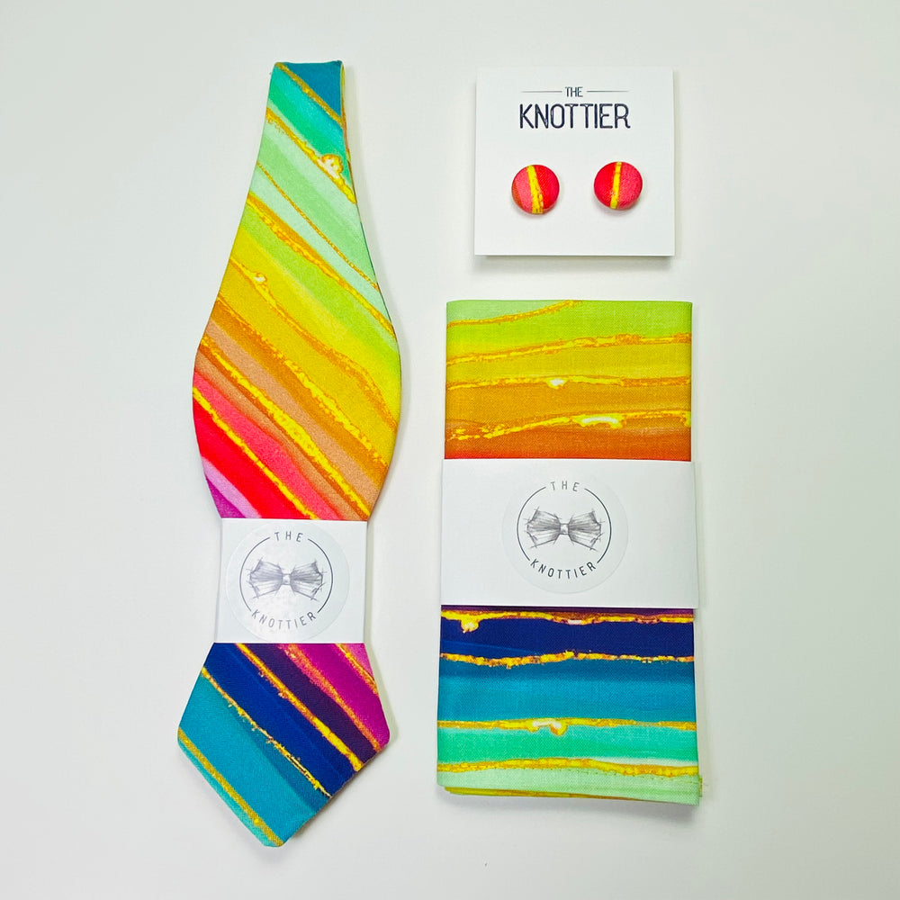 
                  
                    Rainbow Striped Pocket Square
                  
                