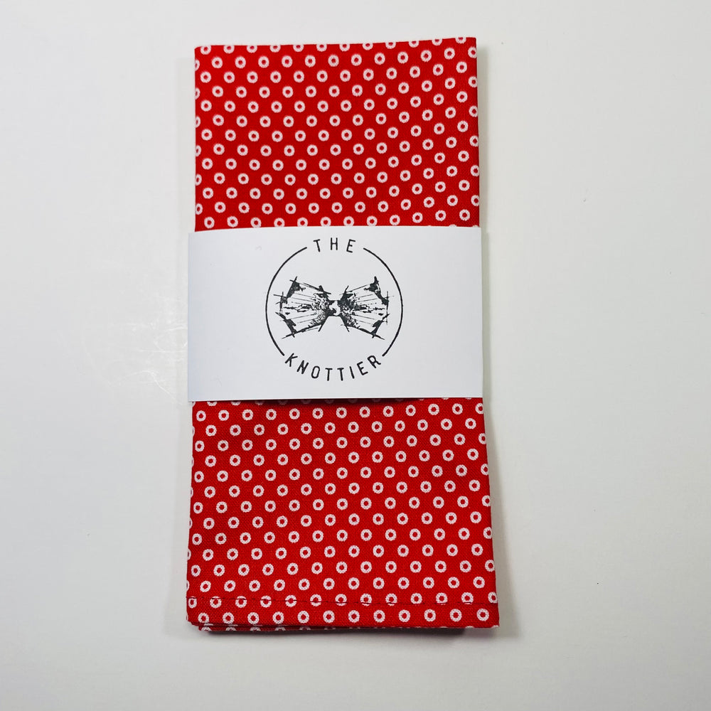 
                  
                    Mini Ring Print Pocket Square
                  
                