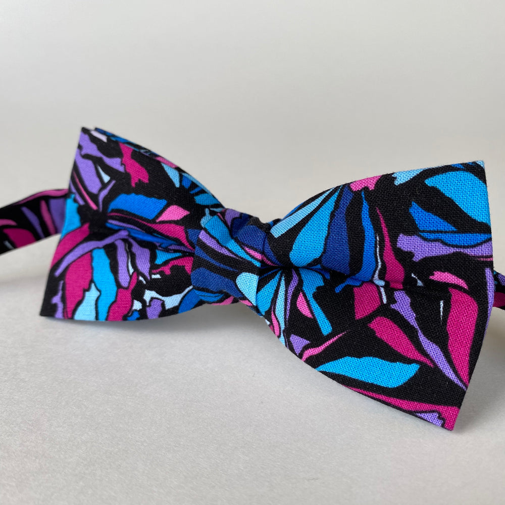 1980's Floral Inspired Bow Tie