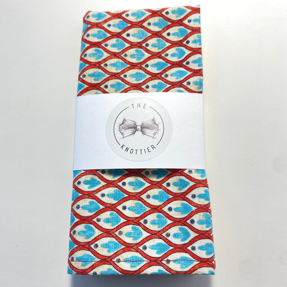 
                  
                    1960's Inspired Scale Print Pocket Square
                  
                